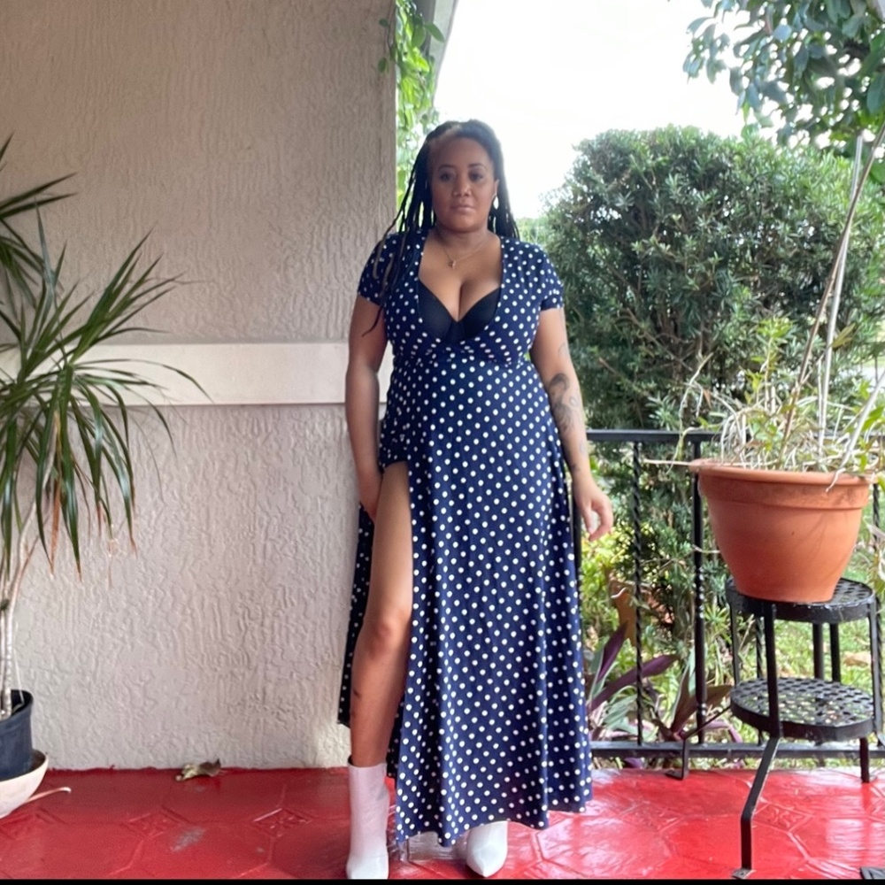 Polkadot A Line Dress